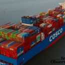 China’s largest tanker Cosco ship in the sea