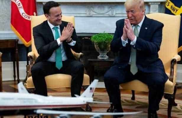 US president Donald Trump did namaste instead of Handshake