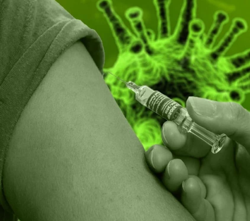 Doctor injecting Covid19 Vaccine
