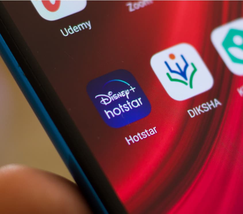 Disney+ Hotstar mobile app logo, a video streaming service