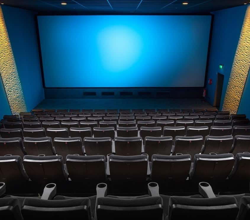 Empty seats in India Multiplex Theater