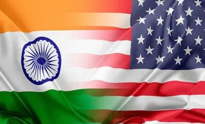 India and USA flag