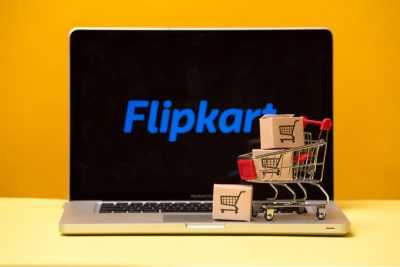 Flipkart on the laptop display