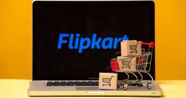 Flipkart on the laptop display