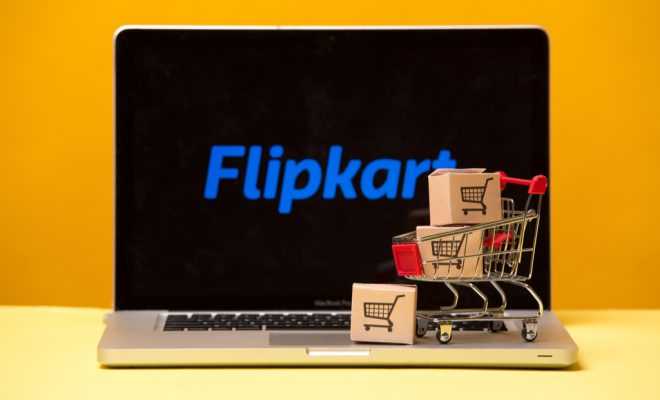 Flipkart on the laptop display