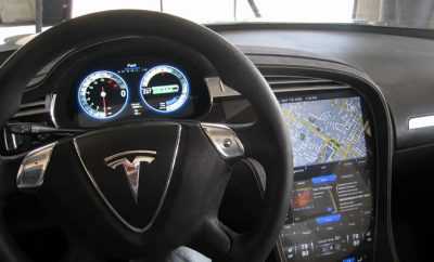 Elon Musk Tesla Car steering