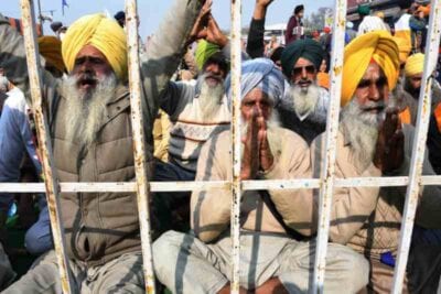 farmer unions join protesters at bathinda chandigarh highway