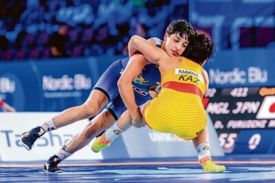 anshu malik becomes first woman from india to clinch a silver in our world wrestling championship