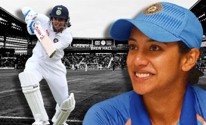 smriti mandhana scores her maiden 100 in pink ball format cricket