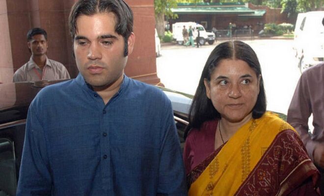 varun maneka gandhi sacked from party over farmer favoritism