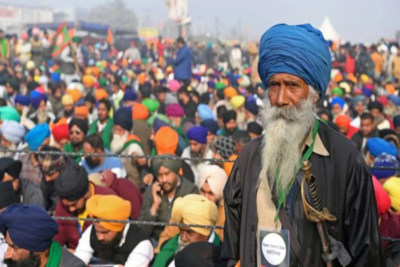 farmers out to display protest in winter parliament session in tractor march