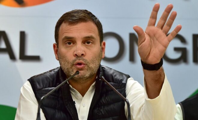 rahul gandhi foot in the mouth statements go off hand with bjp