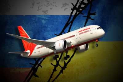 closed ukrainian airspace forces air india flights to return sans citizens