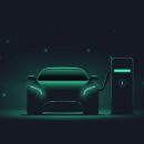 electric,car,at,charging,station.,front,view,electric,car,silhouette