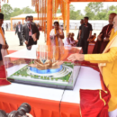 in nepal pm modi signs 6 mous lays foundation stone for buddhist centre