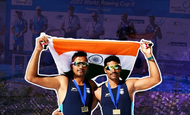 the duo of narayana kuldeep win bronze at world rowing cup 2