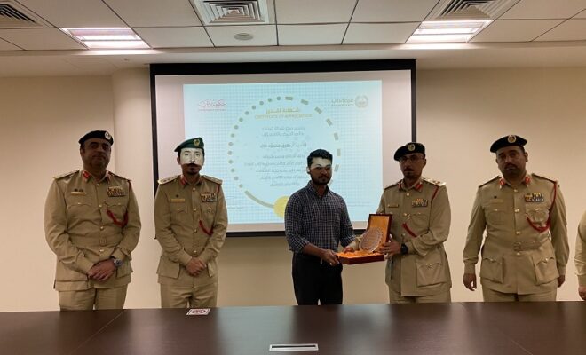 why uae police honored an indian expat