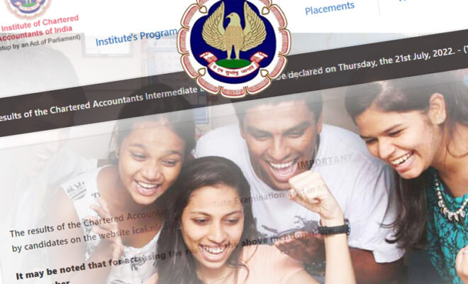 icai ca intermediate result 2022 get your result in just 5 steps