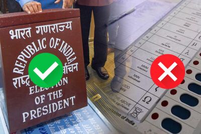 presidential election 2022 why do they use ballot boxes instead of evms