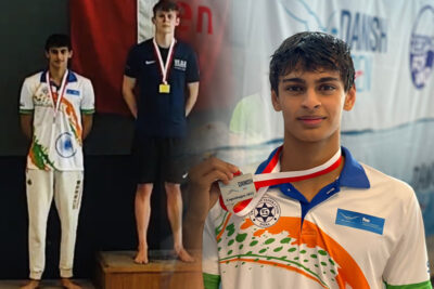 vedant madhavan breaks junior national record in swimming wins gold