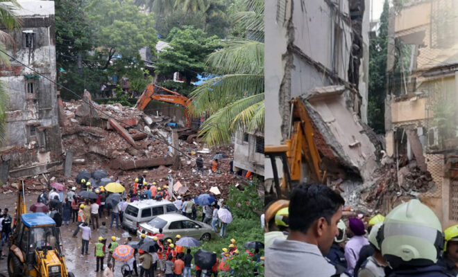 borivali building collapse 4 storey building collapses in mumbai