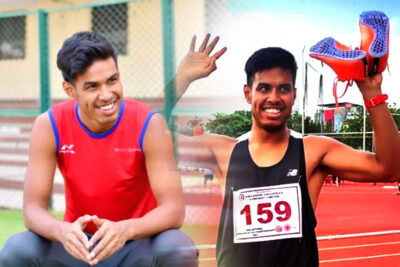 fastest man of india amlan borgohain sets new 100m national record