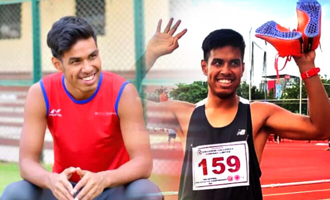 fastest man of india amlan borgohain sets new 100m national record