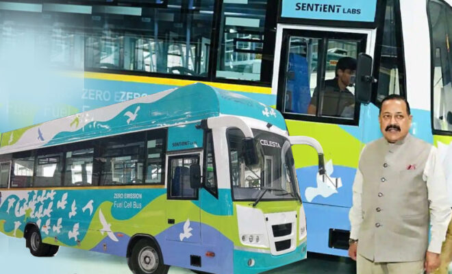 india’s first hydrogen fueled bus gets launched (made in india)