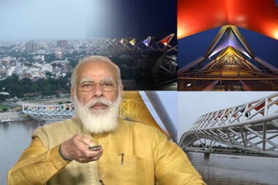 pm modi to launch 'atal bridge', sabarmati riverfront fob