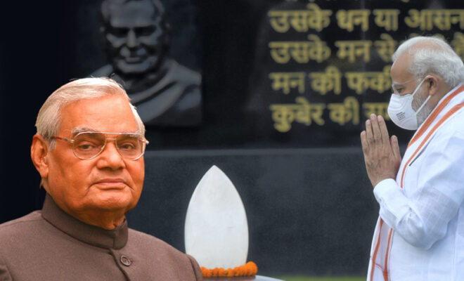 atal bihari vajpayee death anniversary president pm modi pay tributes