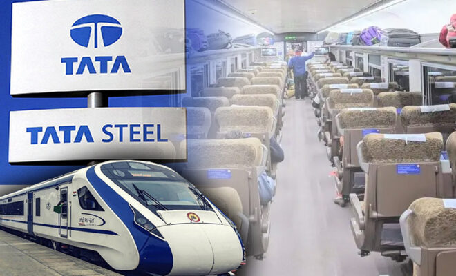 tata steel to make flight like seats for vande bharat trains