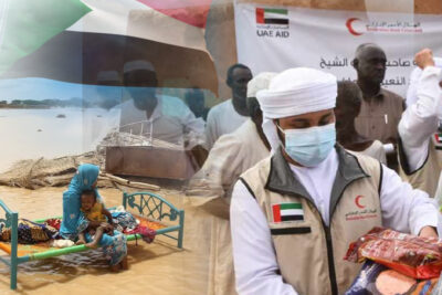 the humanitarian campaign of the uae aids sudan to deal floods