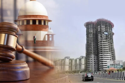 why are supertech twin towers in noida being demolished