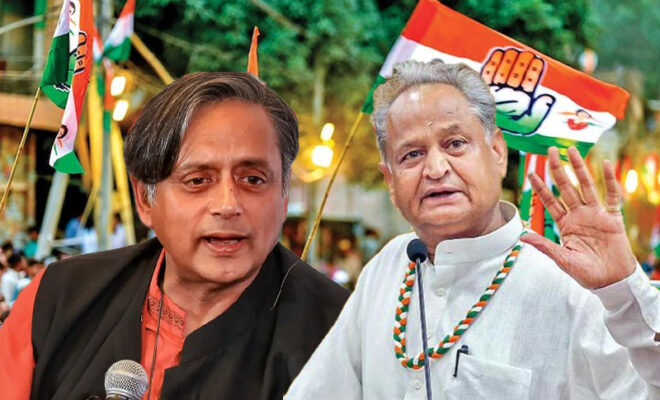 congress president ashok gehlot, shashi tharoor & others are in the race