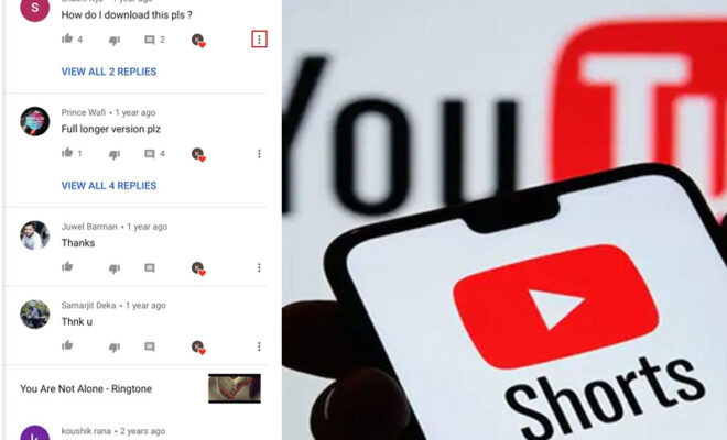 youtube allows creators to respond comments via shorts
