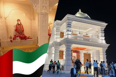 a magnificent hindu temple built in the uae at 130 crore budget