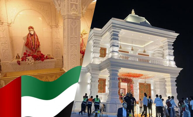 a magnificent hindu temple built in the uae at 130 crore budget