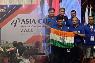 indian team wins gold at 4th asia cup bridge championship