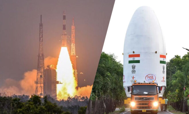 isro launches 36 satellites in 1st commercial launch for lvm 3