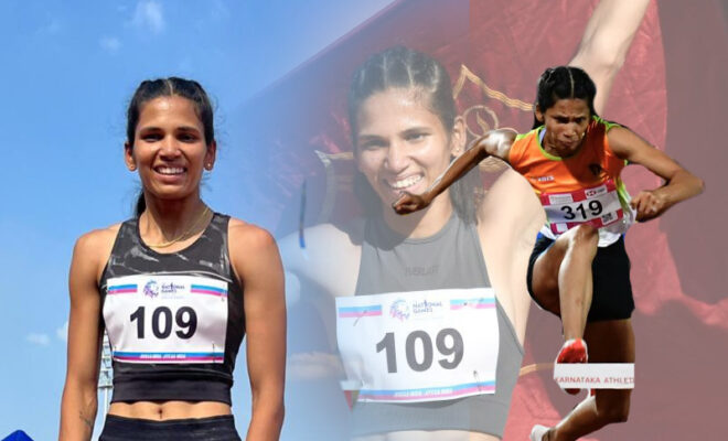 jyothi yarraji breaks national record for 4th time in 100m race