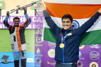 rudrankksh patil wins world championship gold in 10m air rifle