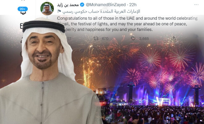 uae leaders congratulate those celebrating diwali