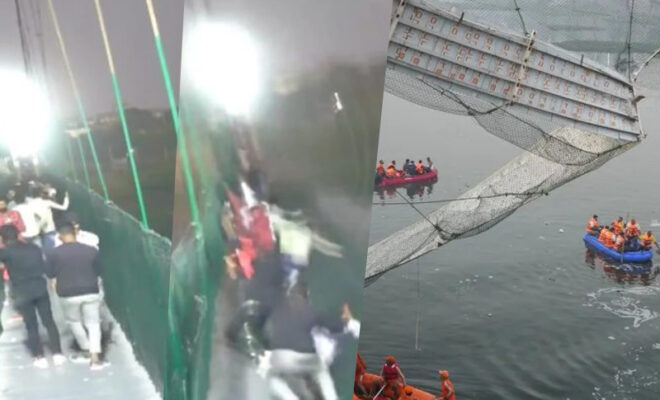 rescue operations resume at gujarat morbi bridge collapse