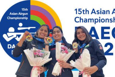 asian airgun championship indian junior womens pistol team wins gold