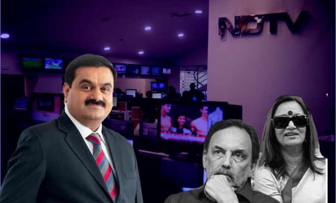 ndtv founders amp directors resign as adani group nears takeover