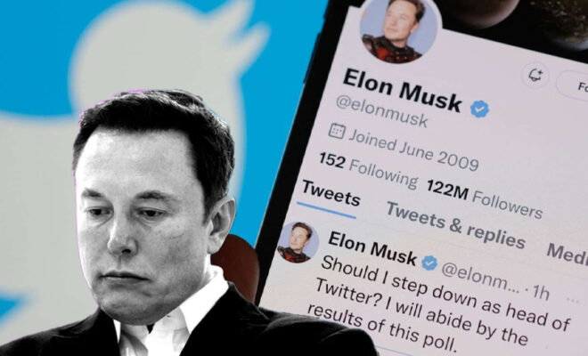 elon musk asks whether he should step down from twitter, voters said yes