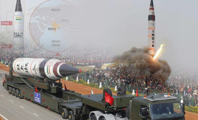 india successfully test fires agni v ballistic missile