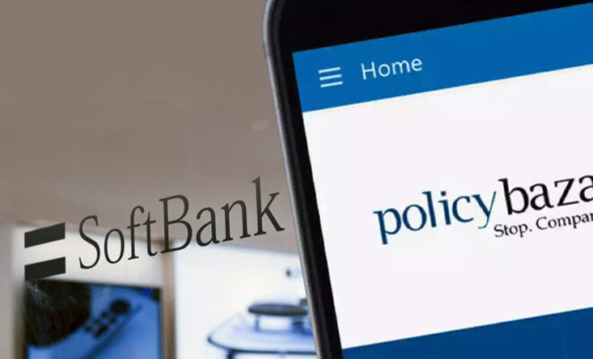 softbank to sell 5% stake in policybazaar via block deal today