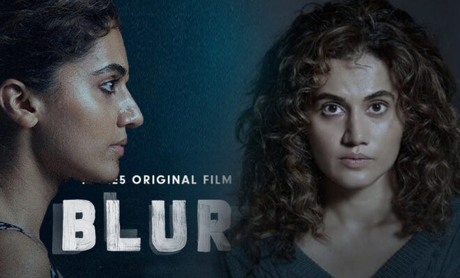tapasee pannu started her own film production company but she has started her journey with a remake film ‘blurr’. the film portrays a horror thriller story.