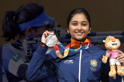 mehuli ghosh won the national shooting women's 10m air rifle trial one and & ankur goel won men's 25m rapid fire pistol trial two in group a.